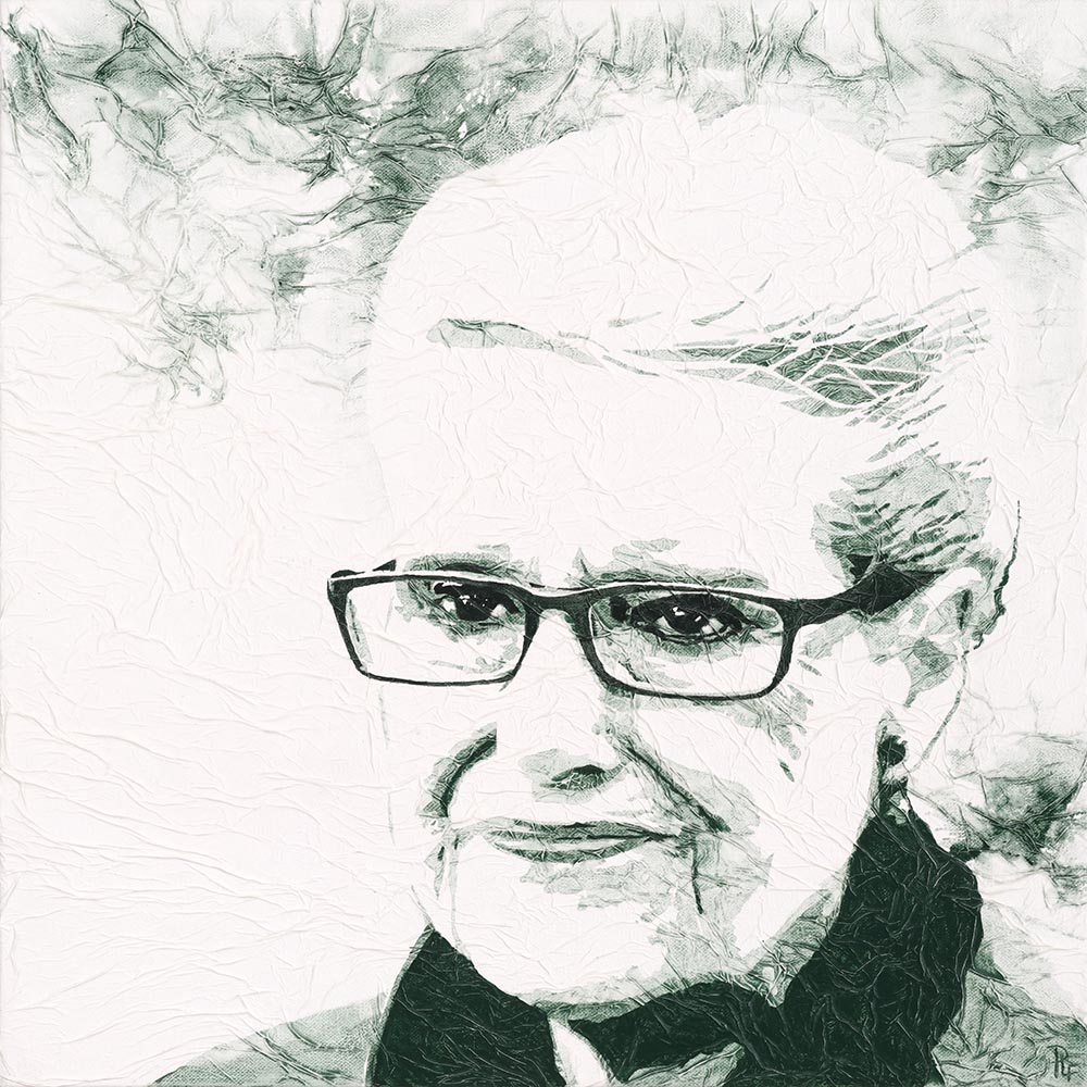 Portrait of The Hon. Bronwyn Bishop AO, painted in Rare Green Earth